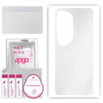 apgo Ultra Clear Protective Skin Sticker for the back compatible with Huawei P60 Art., Wrap Film, Hydrogel Film, Flexible, Soft TPU with positioning l