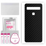 apgo Protective Skin Sticker for the back compatible with TCL L10 Lite, Wrap Film, Foil, Vinyl - Pattern Carbon Black