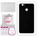 apgo Protective Skin Sticker for the back compatible with Oukitel U11 Plus, Wrap Film, Foil, Vinyl - Pattern Matte Black