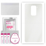 apgo Protective Skin Sticker for the back compatible with Xiaomi Redmi 10X 5G, Wrap Film, Foil, Vinyl - Pattern Matte Transparent