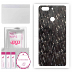 apgo Protective Skin Sticker for the back compatible with Lenovo K9, Wrap Film, Foil, Vinyl - Pattern Carbon Black Pixel