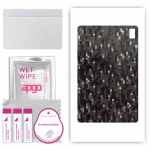 apgo Protective Skin Sticker for the back compatible with Umidigi A11 Tab, Wrap Film, Foil, Vinyl - Pattern Carbon Black Pixel