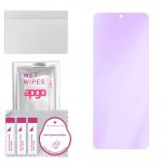 apgo Anti-Blue 9H Hybrid protective glass compatible with Tecno Pova Neo 2, flexible nano glass, great replacement for tempered glass, scratch-resista