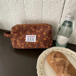 Naiste kosmeetikakott, velvetist lilleline huulepulgad, meigikott Korea &uuml;li&otilde;pilaste pliiatsitops reisimeigipintslid, kott Neceser korraldaja