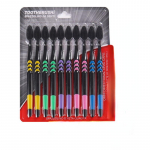 Pehmete harjastega t&auml;iskasvanutele m&otilde;eldud bambuss&ouml;est valmistatud hambahari antibakteriaalne peremeestele ja naistele. mitmev&auml;rviline