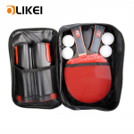 OLIKEI 8tk/komplekt Pika k&auml;epidemega lauatennise reketid lauatennise kurikad reketid lauatennise m&otilde;la 1 sisset&otilde;mmatava v&otilde;rguga + 4 lauatennise palli must/punane