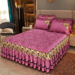 Paks soe voodikate voodil luksuslik seelikstiilis voodipesukomplekt queen-suuruses voodikate tikandiga puuvillane voodipesukate 180x200cm 1pc