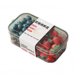 Reguleeritava &otilde;huavaga eemaldatava korviga k&uuml;lmiku hoiukonteinerid puu- ja k&ouml;&ouml;giviljade jaoks BPA-vaba kr&otilde;psukarp roheline