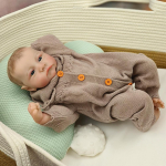 48 cm Reborn Doll K&auml;sitsi valmistatud v&auml;ga elutruu 3D-nahk, k&auml;sitsi v&auml;rvitud juustega n&auml;htavad veenid Kvaliteetsed nukud m&auml;nguasjad 48cm