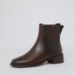 Uued s&uuml;gismood naiste saapad Paksu kontsaga Retro Slip-On Chelsea saapad Lehmanahast naiste platvormsaapad naiste kingad soliidsed 34 must