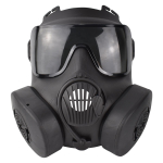 M50 taktikaline mask kogu n&auml;o pealuu mask Cosplay peokost&uuml;&uuml;mi jaoks Halloweeni uduvastane klaas