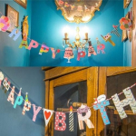 Palju &otilde;nne s&uuml;nnip&auml;evaks / Happy Party Garland Design Home Party Bunting b&auml;nnerid Happy Birthday