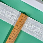 4meetrit/partii Puuvillane valge tikitud seelikuserv seelik lasteriided nukk lemmikloom DIY puuvillasest riidest pitsi aksessuaarid