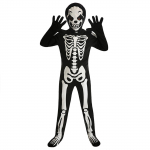 Halloweeni laste valge kummitus rollim&auml;ngu kost&uuml;&uuml;m lava kummitusriided &uuml;hes t&uuml;kis peokost&uuml;&uuml;m L must