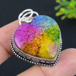 Rainbow Solar Quartz Gemstone 925 Sterling Silver Jewelry Pendant 1.81 d1d87