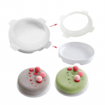 1 Komplekt &uuml;mmargune silikoonist koogivorm vahtude jaoks j&auml;&auml;tise &scaron;ifoonikookide k&uuml;psetuspann