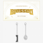 Ettetellige HA SUNG WOON 8th Mini Album Blessed POP-MD metallist ripatsikomplekt