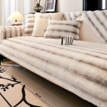 Uus imitatsioon naarits juustest diivanipadi Talvine soe paksendatud libisemisvastane padi Lihtne kaasaegne kerge ja luksuslik diivanir&auml;tik 50*50