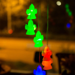 Halloweeni tuulekellad majast v&auml;ljas olevad sisekujundused Rippuvad p&auml;ikeseenergial t&ouml;&ouml;tavad tuled v&auml;ljas Tuulekellad Rippuvad aiavalgustid p&auml;ikeseenergia tuulekell One Size