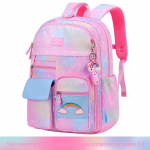 &Uuml;leminekuga v&auml;rvidega printsess seljakott t&uuml;drukutele algkoolis, k&uuml;lgmine avamine, &uuml;likerge, suure mahutavusega, vanusele 6-12 large