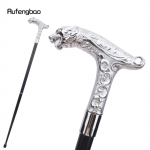 Valge leopard sabaga Moodne jalutuskepp peo jaoks dekoratiivse jalutuskepi jaoks Elegantne jalutuskepp Crosier Knob 93cm