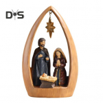 P&uuml;ha perekond Vaigust kujuke, Kristuse s&uuml;ndimise advendikuju Joosep Neitsi Maarja Jeesuse S&uuml;nd skulptuur Kodukontor T&ouml;&ouml;laua kaunistus Ornament valge