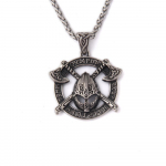Kuldne meeste viikingikirve kiivri ripats kaelakee Odin Raven slaavi amulett talisman Wicca kaelakee