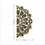 Paar Mandala ukselinke 15,24 cm Peaukse k&auml;epidemed Antiikne standardk&auml;epide