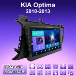 2 DIN Android Carplay autoraadio KIA Optima 2010-2013 jaoks multimeediam&auml;ngija p&otilde;hiseade stereo GPS-navigatsioon BT WIFI 4+64 GB 1+16GB