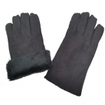 Talvised paksud kunstvillased lambanahast kindad Labakindad Mood Unisex Tuule Seemisnahk Nahk Naised Mehed Soojemad Jalgrattakindad Men 26x13cm