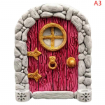 Miniatuurne haldjaukse kodu Loominguline &otilde;uekunst Minikaare aken Uks Hiireauk Kaunistus v&auml;liaia skulptuur A3