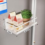 Magnetiline v&uuml;rtsiriiul, k&uuml;lmik maitseaineriiul, &uuml;hekorruseline k&uuml;lmik maitseainehoidla riiul K&ouml;&ouml;k ruumis&auml;&auml;stja Style-B must