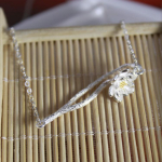 925 h&otilde;bedast lootose kaelakeed ja ripatsid naistele Fashion Lady Festivali kingitus Sterling-h&otilde;bedast ehted