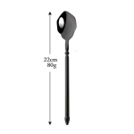 304 roostevabast terasest armas s&ouml;&ouml;giriistade komplekt Creative Trident Fork Western nuga lusikas kahvel h&otilde;ben&otilde;ude lauan&otilde;ude komplekt black-dinner spoon-1p