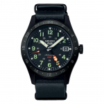 Seiko 5 Sports Mehaaniline GMT Must Nahkrihm Meeste K&auml;ekell SSK025K1 must