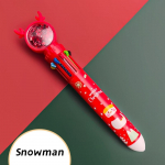 1 tk Merry Christmas, mitmev&auml;rviline pastapliiats 10-&uuml;hes rull-pallit&auml;piline marker Kirjatarvete kingitus kontorikool