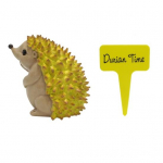 Durian Hedgehog Ornament Hea detail Realistlik v&auml;rvikindel minimaastik lauaarvuti aiakaunistus Fotorekvisiidist vaigust kujukeste kaunistus koos sildiga