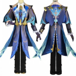 Genshin Impact cos suit Fengdani kohtunik anime m&auml;ng animatsioon cos &uuml;likond Navilet cosp M&auml;ngi riideid XS beež