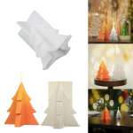 3D-j&otilde;ulupuuk&uuml;&uuml;nal silikoonist Xmas k&auml;sitsi valmistatud k&uuml;&uuml;nlavalmistamisvorm, meisterdamise vaik fondantkoogi jaoks, &scaron;okolaad, seep, kommid L valge