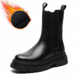 Meeste Luksuslik Mood Lava &Ouml;&ouml;klubi K&otilde;rged Chelsea Saapad Must Ehtsast Nahast Kingad Kauboi Platvormsaapad Pikad Mootorrattasaapad Mees 44