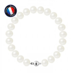 Bracelet - PERLINEA - V&eacute;ritable Perle de Culture d'Eau Douce 9-10 mm - Argent 925 - Fermoir Boule - 18 cm