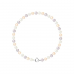 PERLINEA - K&auml;ev&otilde;ru - Ehtsad &uuml;marad magevee kultiveeritud p&auml;rlid 4-5 mm mitmev&auml;rvilised - 925 tuhandikku h&otilde;be - naiste ehted