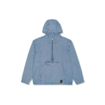 Levis Ss22 triibuline poolpika lukuga kapuutsiga pikkade varrukatega meeste jakid, sinine A2040-0000 S
