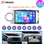 2 Din Android Auto Autoraadio Multimeedia Video Toyota Yaris LHD RHD 2012-2017 jaoks Carplay Stereo GPS-navigatsioon 2din 4 core 1GB+32GB carplay