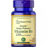Puritan's Pride - Vitamin D3 10,000 IU, 100 Softgels