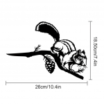 Metallkontuuriga Chipmunk Silhouette Garden Stake &ndash; &otilde;uekunst tagaaia, aia, sise&otilde;ue ja v&auml;likaunistuseks beež