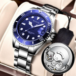 Roheline Veevaim T&auml;isautomaatne Mehaaniline K&auml;ekell Meeste K&auml;ekell Meeste Kalender Helendav