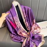 Luksusliku tr&uuml;kiga siidist sall naiste disainiga 180 x 90 cm suur r&auml;tik Kaelas&otilde;lm Naiste peapael Bandana Foulard Stoles 90X180CM