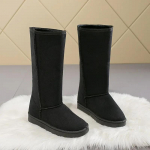 Naiste K&otilde;rged Talvised Mustad Saapad Mood Lumesaapad Naiste Platvorm Libisemiskindlad Saapad Suurus 41 Kuum M&uuml;&uuml;k Soojad Kingad Botas Mujer Zapatos 35 must