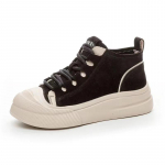 Mood 2024 Uued Naiste Vabaaja Tossud Kvaliteetsed Ehtsast Nahast Segav&auml;rvilised Madala Platvormiga Kerged Kolledži Stiilis K&otilde;rge S&auml;&auml;rega Lauajalatsid 35 pruun